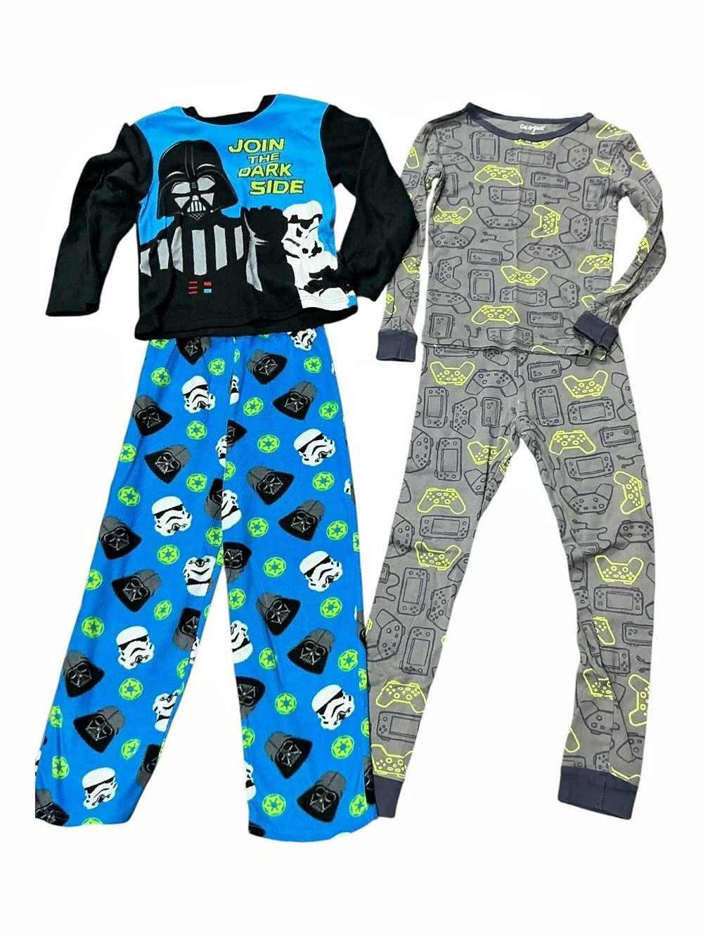 Kids Star Wars Pajama Sets Blue & Gray Like New